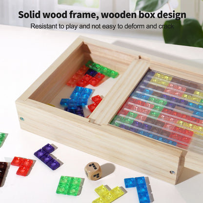 3D Transparent Tetris Puzzle Logic Thinking Brain Development