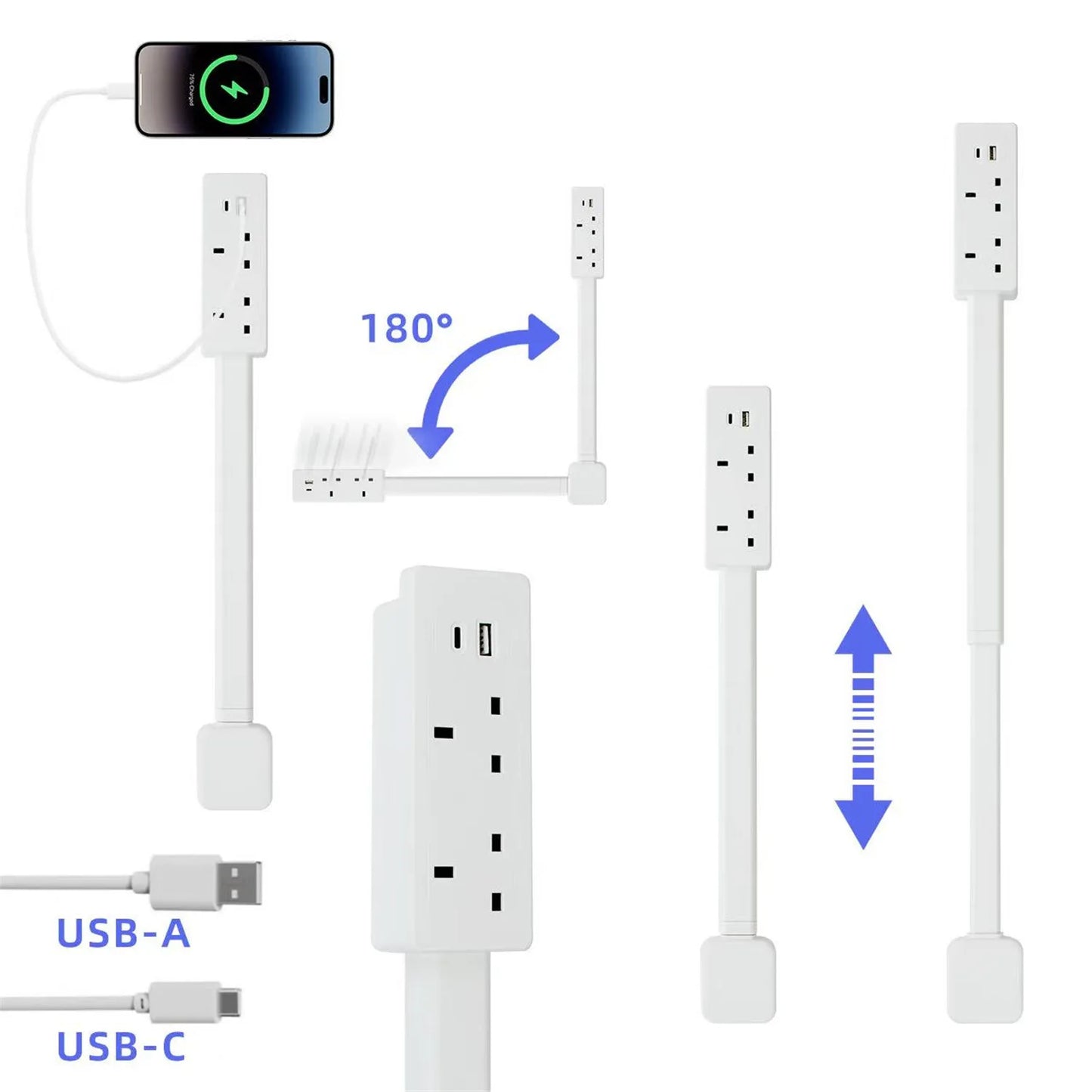 New Electrical Wall Plug Rotates Electrical Outlet Extender