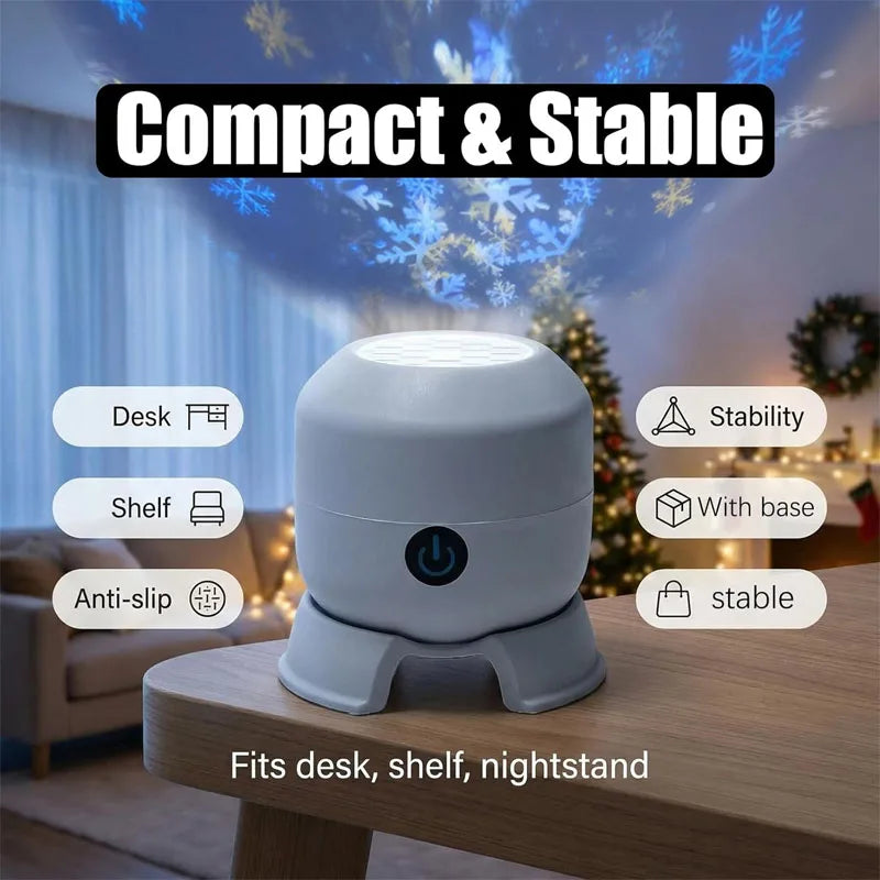 Colorful Fantasy Projection Lamp  Ocean Snowflake Ambiance