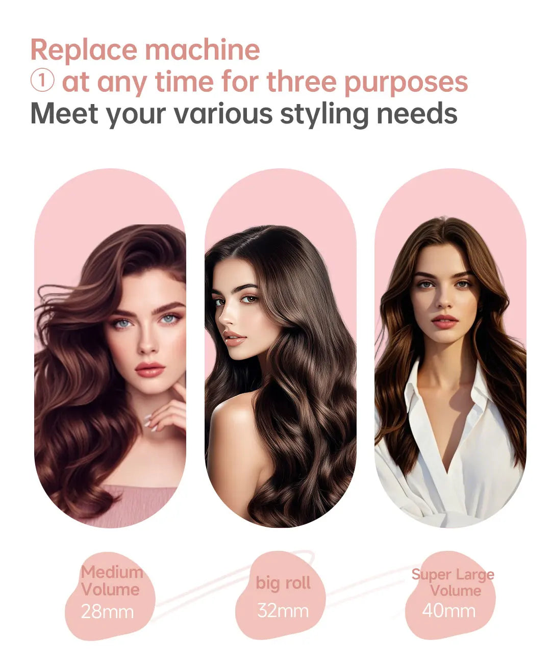 Auto Curling Iron Professional 3 Speed Rotary Hair Curler