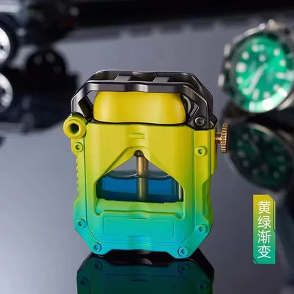 Zorro Kerosen Lighter Cyber Mecha Transparent Bin Rocker