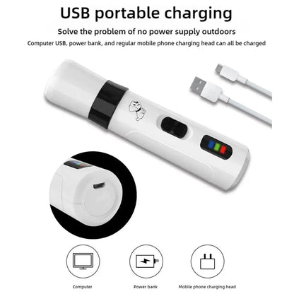 Electric Pet Nail Clippers USB Rechargeable Nail Grinder