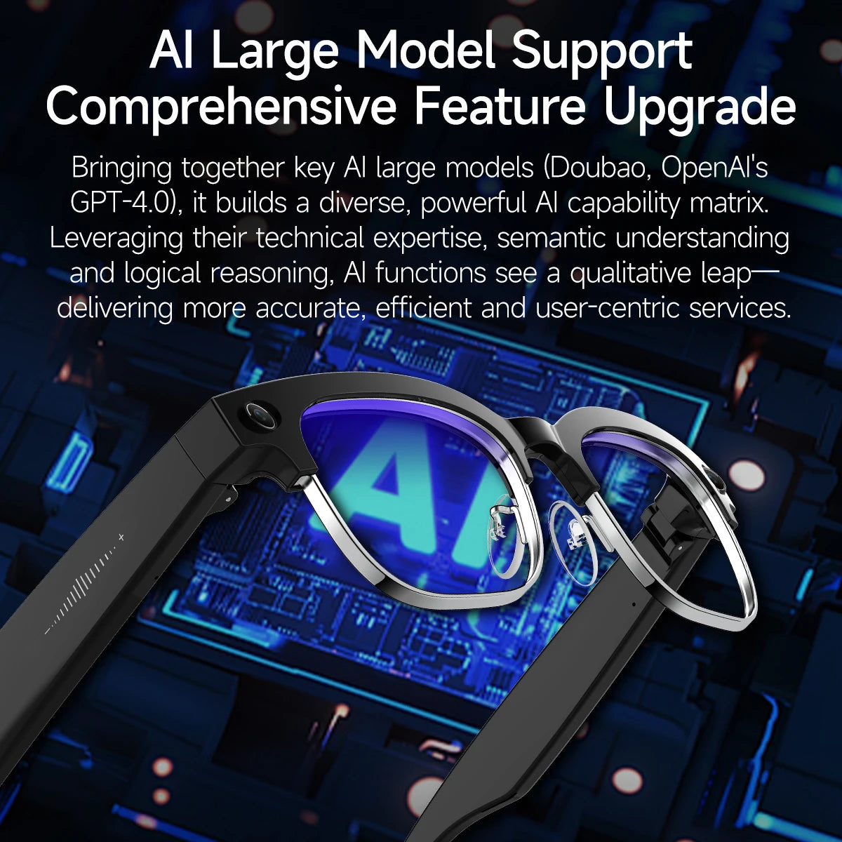 New Upgrade Smart Glasses With Camera Video Recording