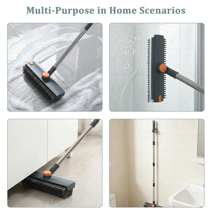 3 in 1 Scrub Brush with Long Handle Bathtub and Floor Gaps