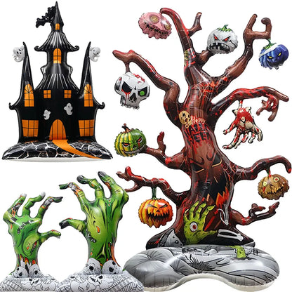 Halloween Inflatable Ghost Tree Balloons Pumpkins Mummy Miko