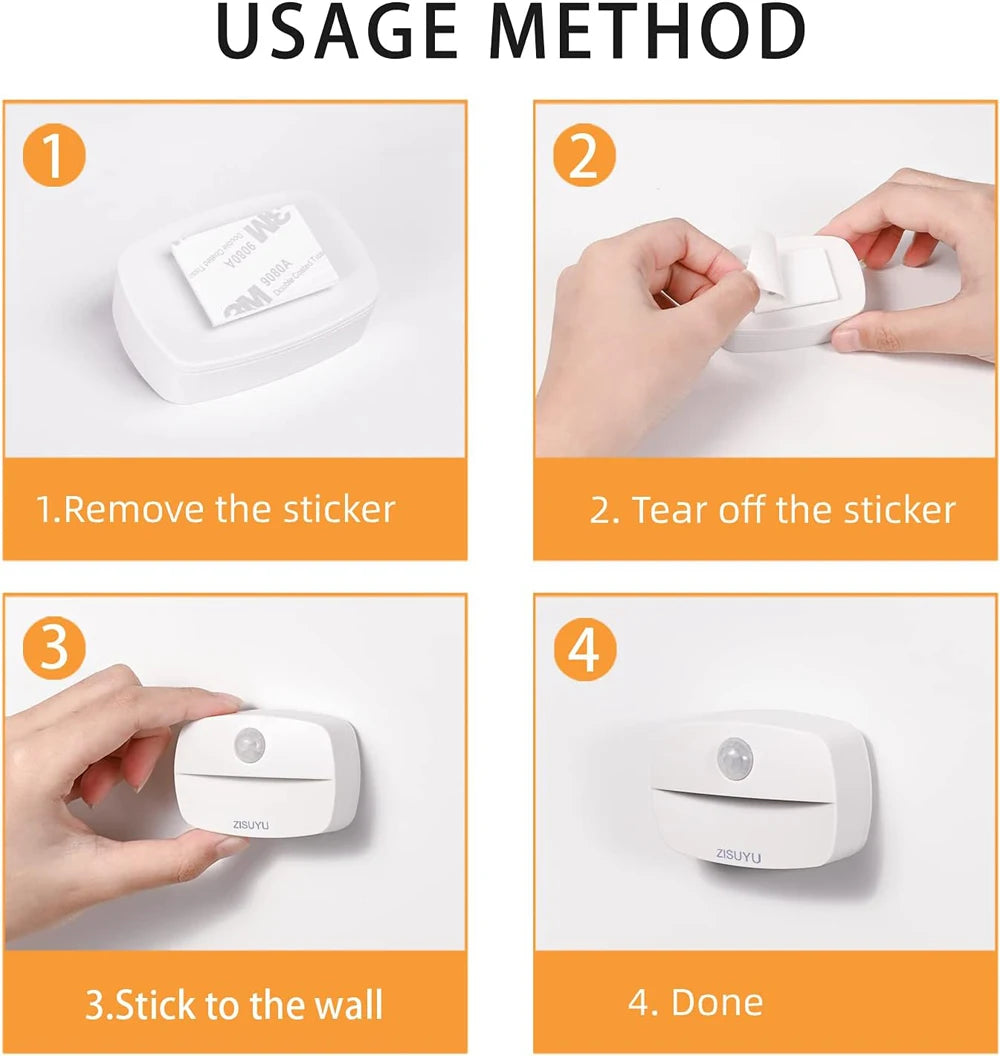 LED Auto ON/OFF Smart Night Lamp Under Cabinet Light