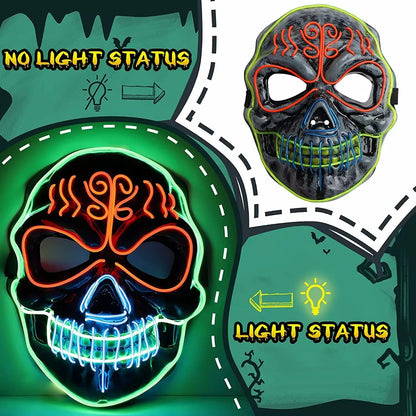 Halloween Horror Skull Head Mask Cosplay Scary Skeleton