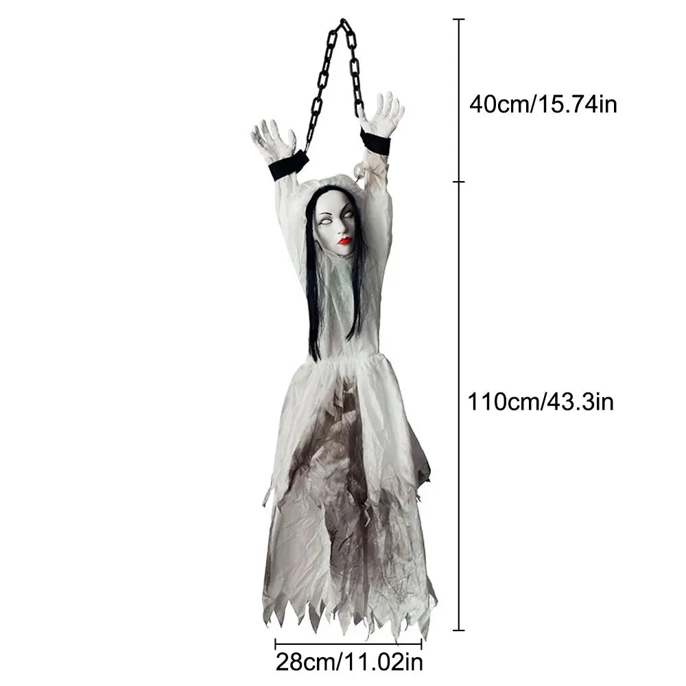 Halloween Decoration Hanging Pumpkin Head Scream