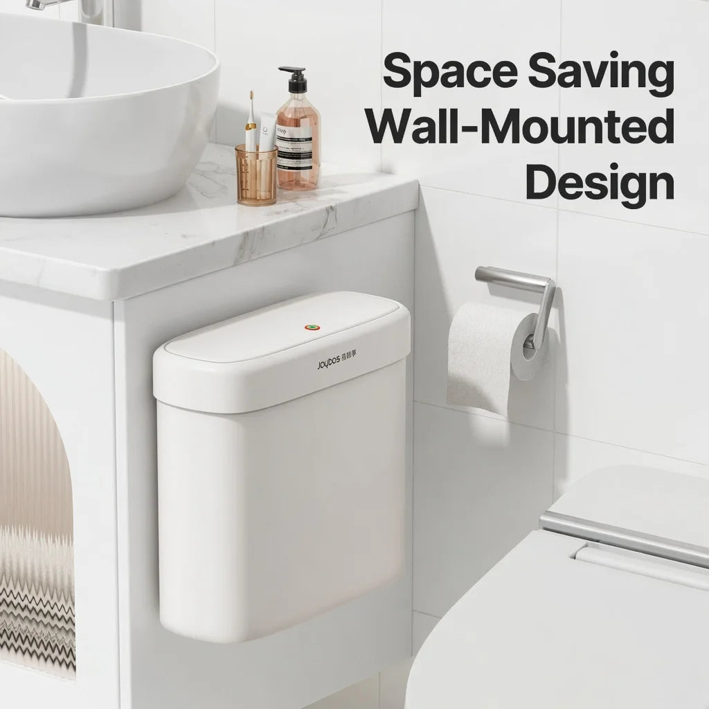 Wall Mounted Trash Can with Press-Top Lid