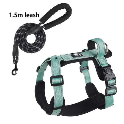 New Pet Harness Reflective With Handle Easy Control