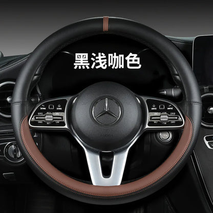 All-Nappa Leather Steering Wheel Cover Leather