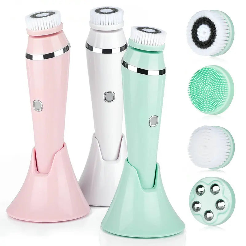 4 in 1 Electric Facial Cleansing Brush Sonic Skin Care