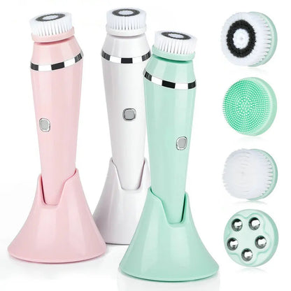 4 in 1 Electric Facial Cleansing Brush Sonic Skin Care