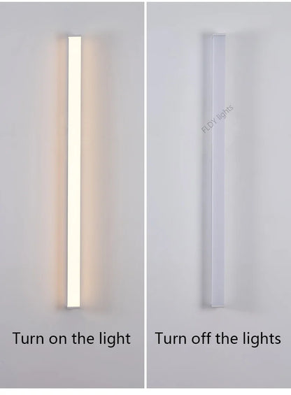 Modern Waterproof Outdoor Long Strip LED Wall Light