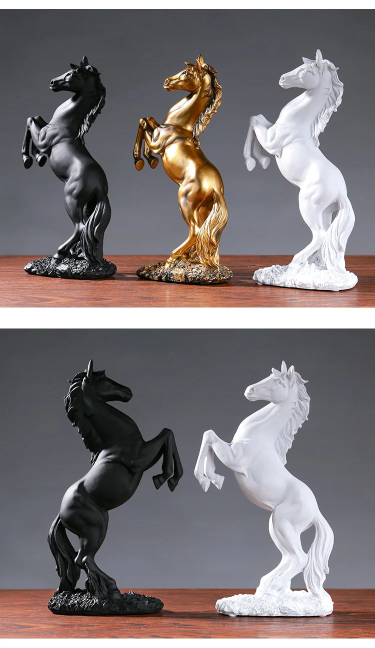 Home Resin Victory Horse Statue Animal Figurines