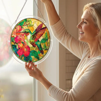 Acrylic Puzzle Suncatcher Window Hanging Stained Glass