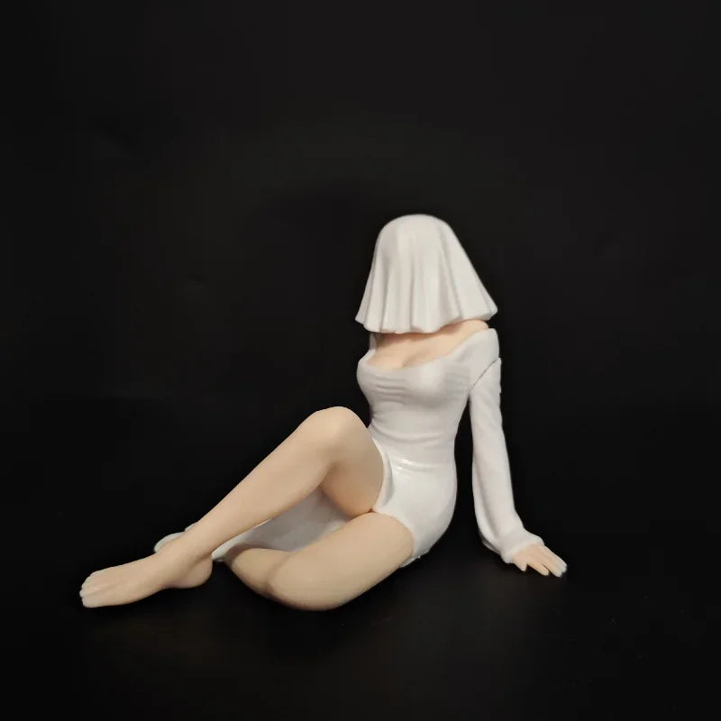 New Mysterious Ghost Lady PVC Figure Mini Anime Girl Figurine Ornament for Computer Desk