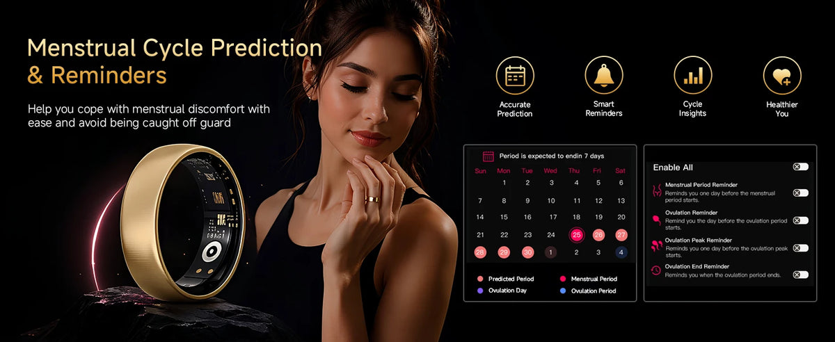 AURA Matt Smart Ring Fitness Sports Health Monitor Sleep