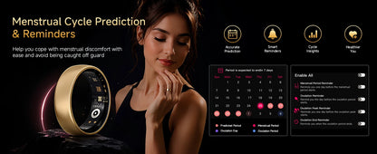 AURA Matt Smart Ring Fitness Sports Health Monitor Sleep