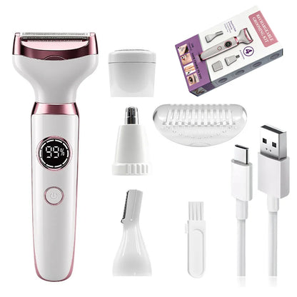 4 in 1 Lady Body Electric Trimmer Eyebrow Nose Women