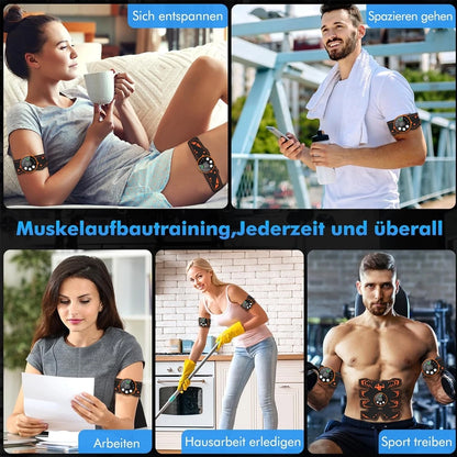 Wireless EMS Ab Trainer - Smart Muscle Stimulator for Home Fitness