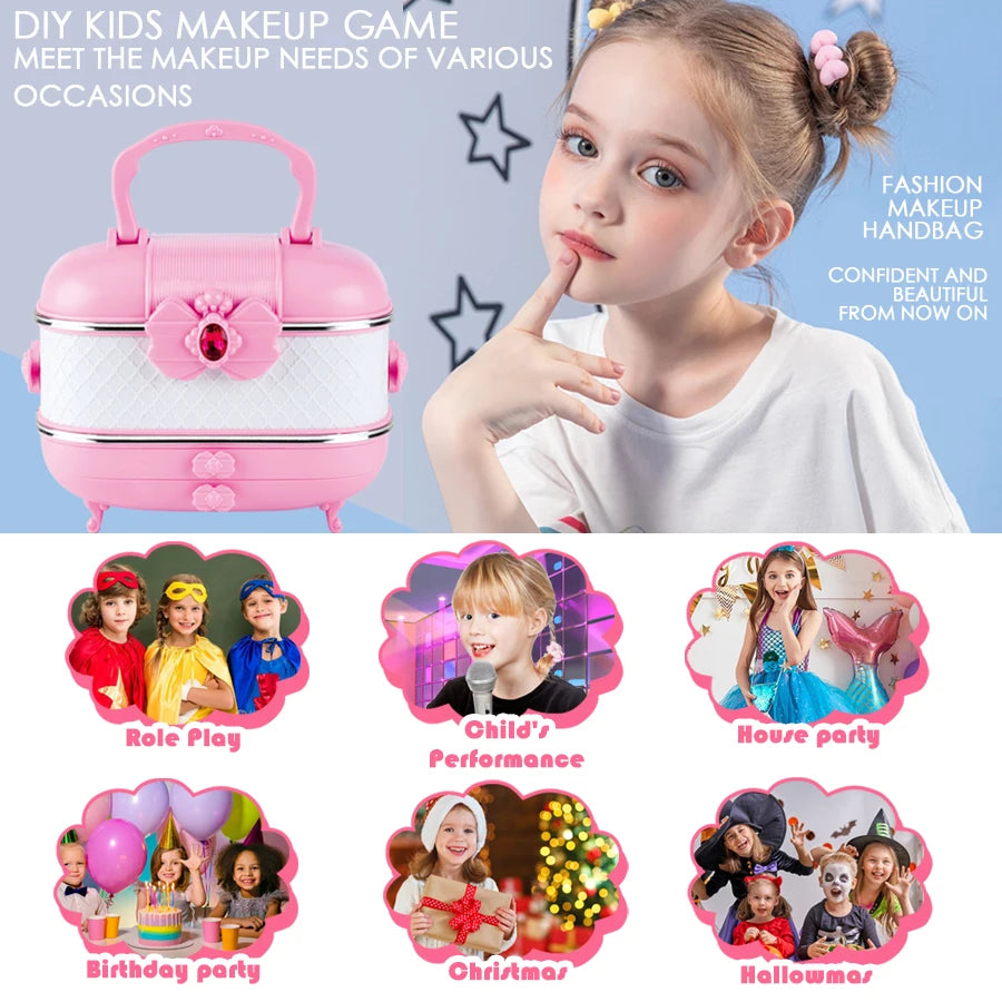 Kids Washable Makeup Girl Toys - Kids Makeup Kit