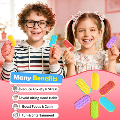 6-Pack Magnetic Fidget Sliders for Adults Sensory Toys