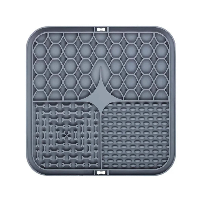 Pet Lick Silicone Mat Slow Feeder Dog Food Plate