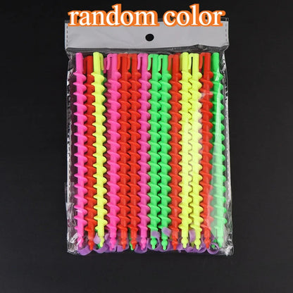 Set Heatless Curls Mixed Color Spiral Hair Styling Tools