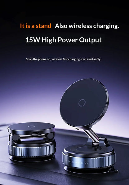 Cross-Border Wireless Charging Vacuum Car Phone Holder