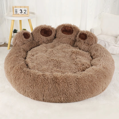 Fluffy Dog Bed Winter Warm Large Pet Kennel