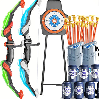 Bow and Arrow Set for Kids, LED Light Archery Playset