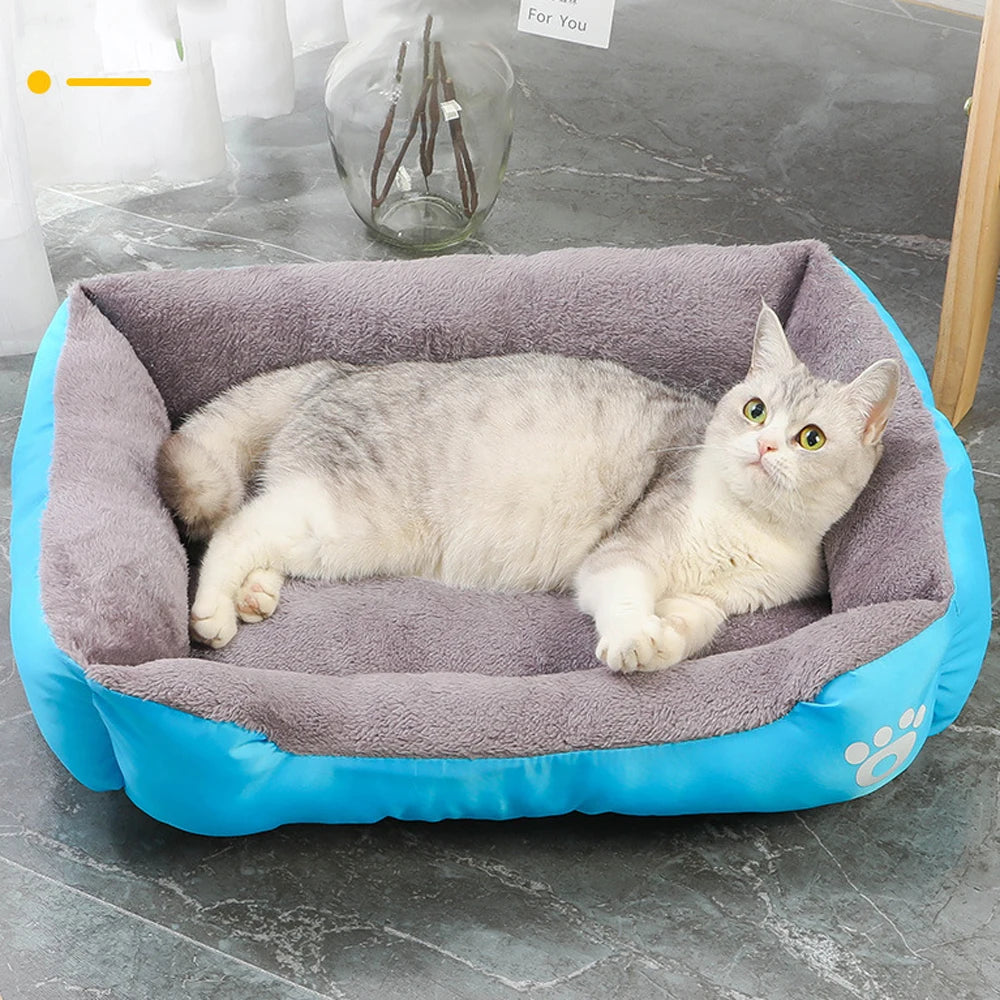 Square Large Dog Bed Soft Cat Sleeping Sofa Kennel