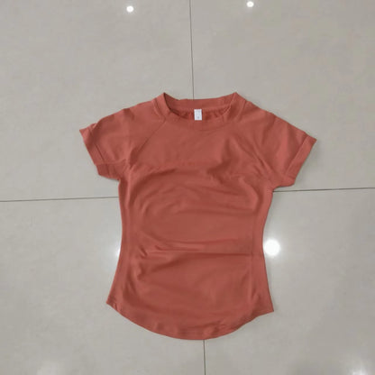 Quick Dry Women's Workout Shirts Short Sleeve Gym