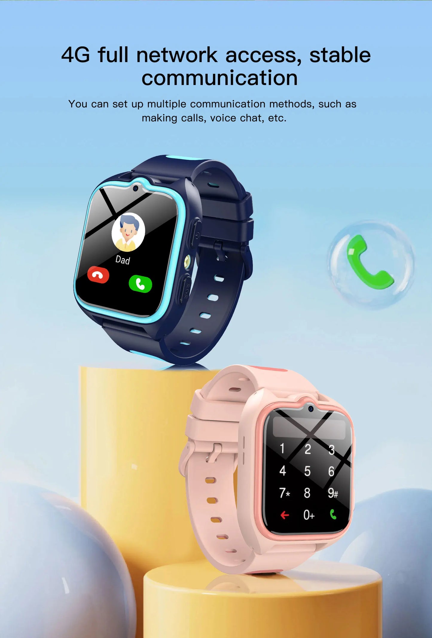 New Z30 Children's Smart Call Watch SOS Waterproof Watches