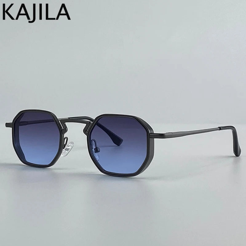 Small Frame Hexason Steampunk Sunglasses Men