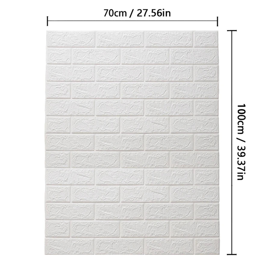 3D Self-Adhesive Wallpaper 70cm*1/5/10m Continuous Waterproof