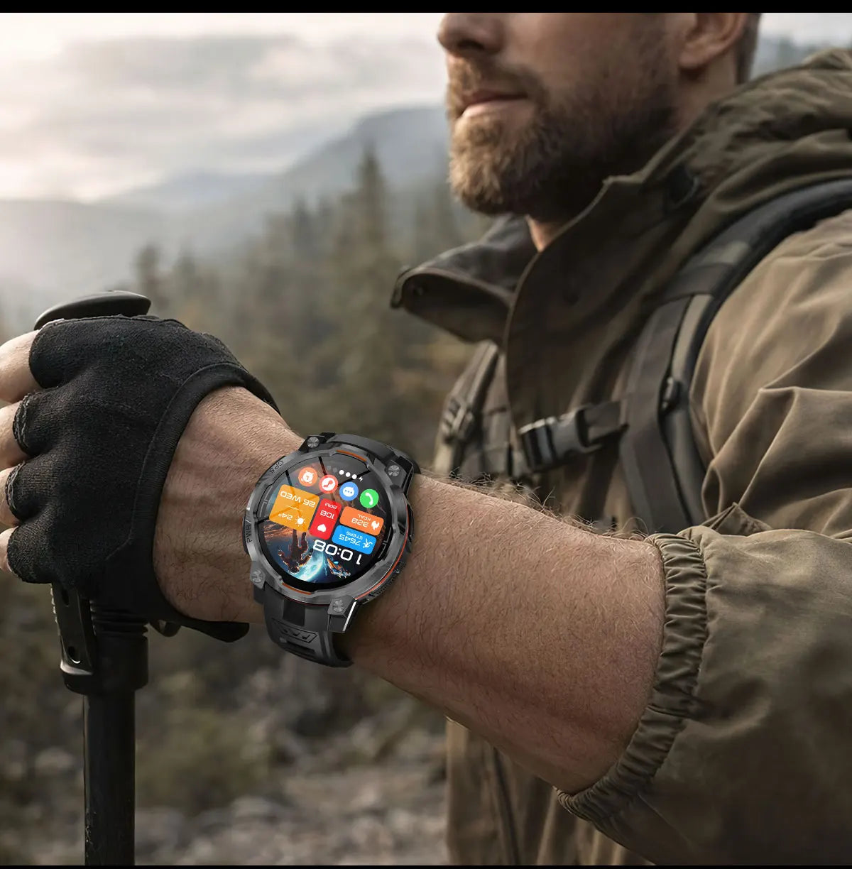 New GPS Map Smart Navigation Watch 1200mAh Battery