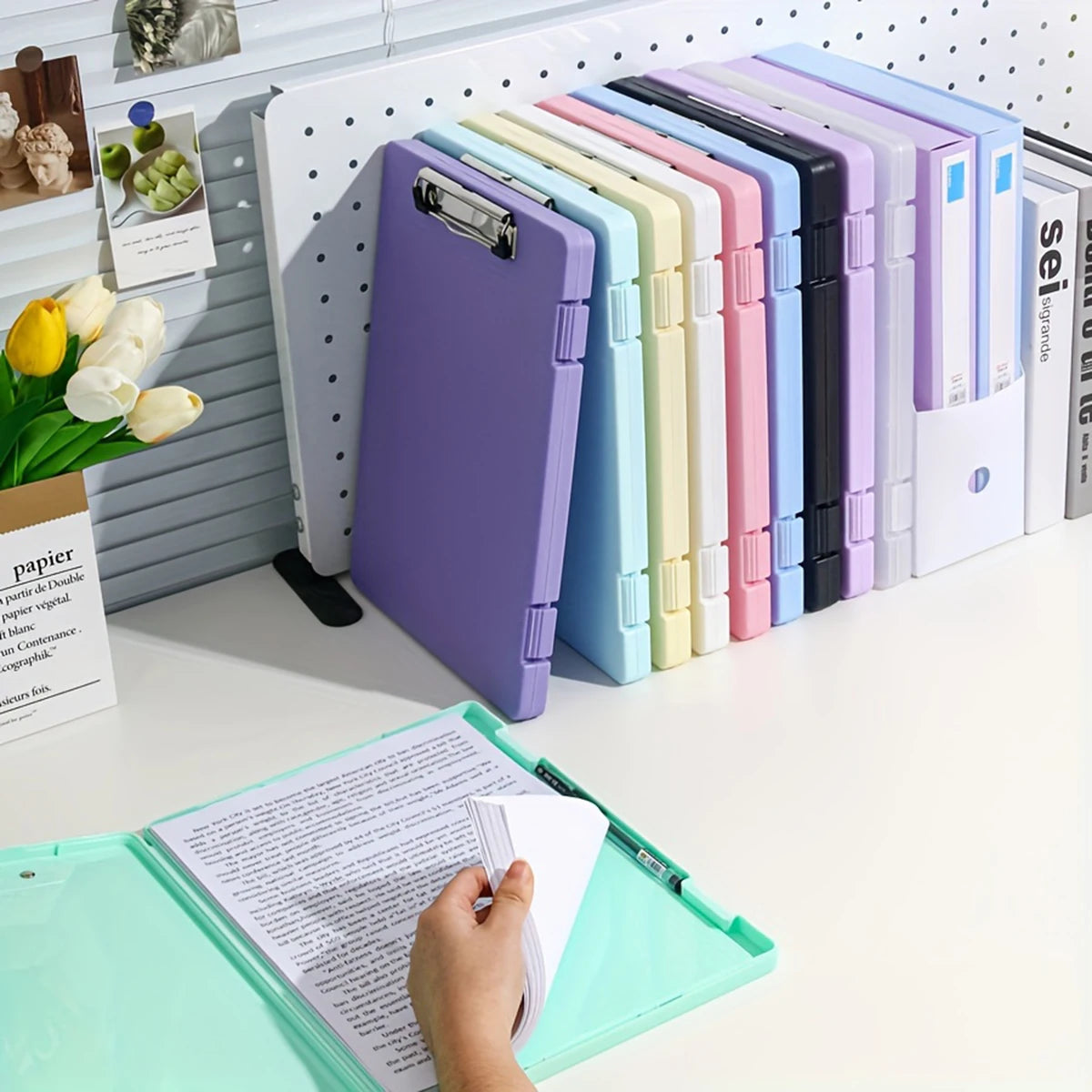 Writing Board File Box Multifunctional Organization Tool for Office