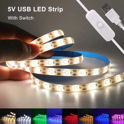 5V 2835 LED Strip Light 2835 60Leds/m Flexible Fita Led Tape