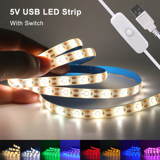 5V 2835 LED Strip Light 2835 60Leds/m Flexible Fita Led Tape