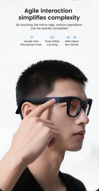 Smart Glasses HD Photo Video OpenAI Record Translation