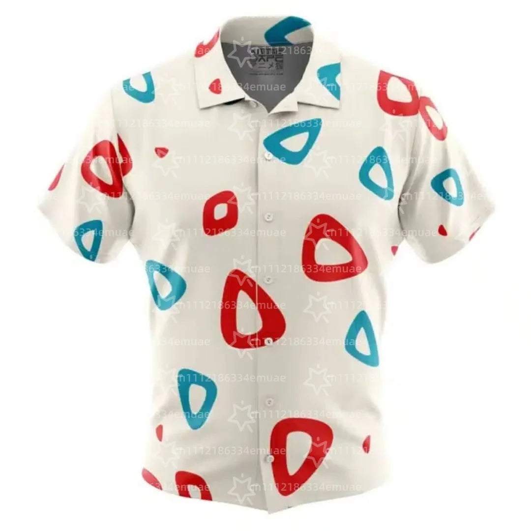 SUMMER New Snorlax Hawaiian Shirt Tropical Anime Aloha Shirt