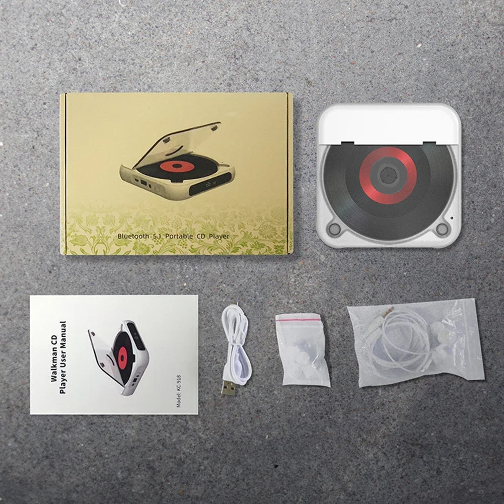 Bluetooth-Compatible CD Player LCD Screen Car CD Player