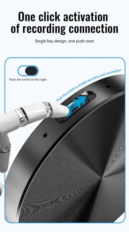 8-128GB Magnetic AI Voice Recorder ChatGPT Intelligent Translation
