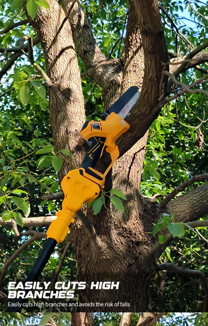 Brushless 1380W Electric Chainsaw Telescoping Pole Pruner