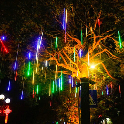 Outdoor LED Meteor Shower Lights Falling Rain Drop