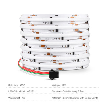 RGB LED Strip Light Addressable SPI Dream Flexible Ribbon Tape