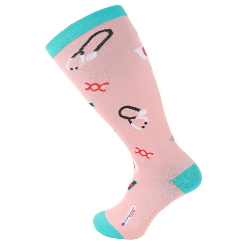 Compression Socks for Women Men 20-30 mmHg Wide Calf