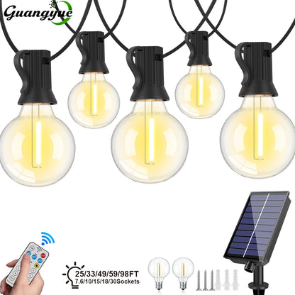 G40 Outdoor Solar String Light Garland LED Solar String Lights